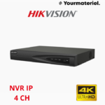 NVR 4 Channels 4K POE Hikvision