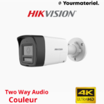 Camera étanche 4k/8mp couleur audio