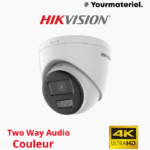 Camera dome 4k/8mp couleur audio